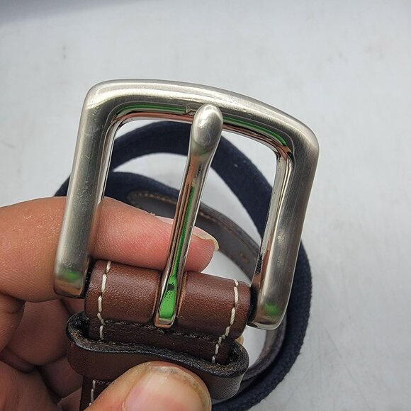 Vineyard Vines Ice Hockey Rink Club Canvas Belt Sports Themed Casual Adjustable - Picture 5 of 8